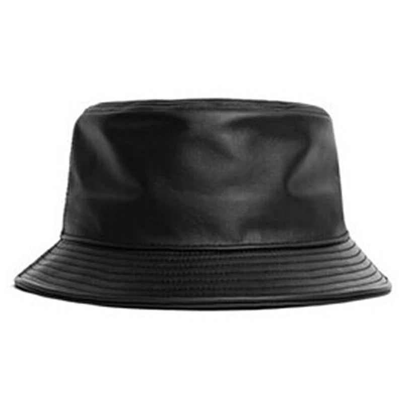 fashion genuine leather fishing cap brand casual bucket Hat out sun protection bonnie