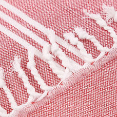 Beach Towel Turkish Bath Towel Striped Cotton Tassel Towel Travel Camping Sauna Beach