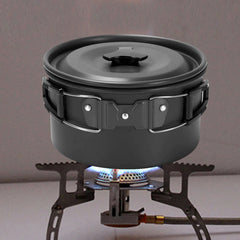 Camping Cookware Portable Pot Pan Cup Teaport Set Folding Outdoor Cooking Set Hiking