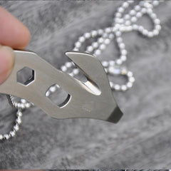 5 in 1 Outdoor Gadgets EDC Multifunction Portable Survival Kit Camping Knife Cutting Tools