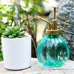 350ml Retro Watering Pot Flower Antique Plastic Glass Bronze Style Plants Shower Crafts