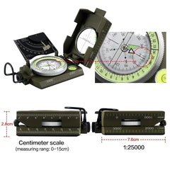 Mulitifunctional Eyeskey Survival Military Compass Camping Hiking Compass Geological
