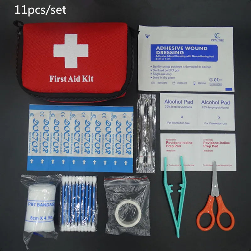 Hot Sale  Portable Travel First Aid Kit Outdoor Camping Emergency Medical Bag Bandage