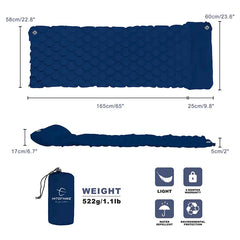 Hitorhike/Homful Inflatable Sleeping Pad Moisture-proof Camping Mat With Pillow air