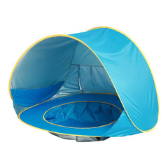 Baby Beach Tent With Pool Portable Foldable Sunshelter Waterproof Indoor Outdoor