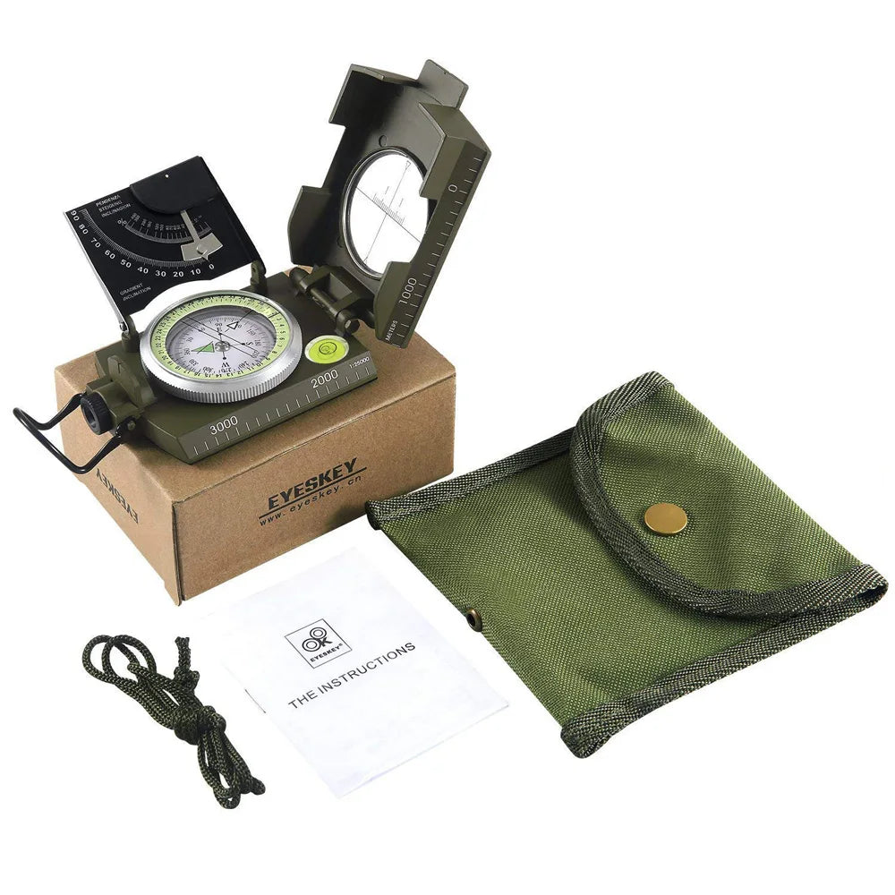Mulitifunctional Eyeskey Survival Military Compass Camping Hiking Compass Geological