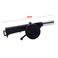 Outdoor Barbecue Fan Hand-cranked Air Blower Portable BBQ Grill Fire Bellows Tools