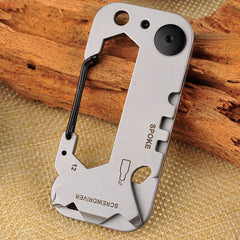 Portable EDC gadget multifunctional outdoor camping mountaineering key ring for survival