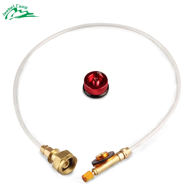 Jeebel Outdoor Gas Stove Camping Stove Propane Refill Adapter Burner LPG Flat Cylinder