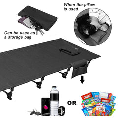 Ultralight Folding bed Camping Cot Bed Portable Compact for Outdoor Travel Base Camp