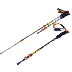 Pioneer Ultra-light Adjustable Camping Hiking Walking Trekking Stick Alpenstock Carbon
