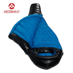 AEGISMAX 95% White Goose Down Mummy Camping Sleeping Bag Cold Winter Ultralight