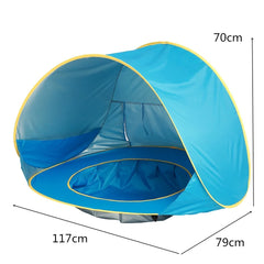 Baby Beach Tent With Pool Portable Foldable Sunshelter Waterproof Indoor Outdoor