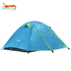 Desert&Fox 2-3 People Camping Tent, Aluminum Poles Outdoor Travel Double Layer