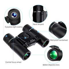APEXEL 8x21 Compact Zoom Binoculars Long Range 1000m Folding HD Powerful Mini