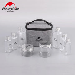 Naturehike Camping Portable Spice Cruets Seasoning  Jar Pouch Condiment Bottles Set