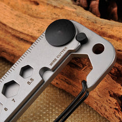 Portable EDC gadget multifunctional outdoor camping mountaineering key ring for survival
