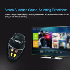 2in1 Flame Atmosphere Lamp Light Bluetooth Speaker Portable Wireless Stereo Speaker