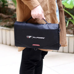 ALLPOWERS 100W 18V 12V Portable Solar Panel Foldable Solar Battery Charger for Laptop