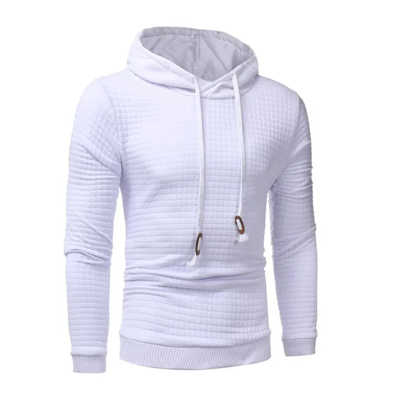 Hoodies Men 2021 Long Sleeve Casual Pullover Hooded Sweatshirt Mens White Hoodie