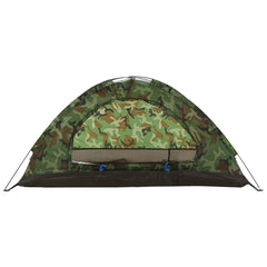 1/2 Person Camping Tent Beach Tent Single Layer Tent Portable Camouflage Polyester