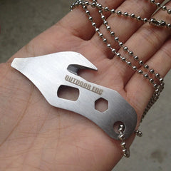 5 in 1 Outdoor Gadgets EDC Multifunction Portable Survival Kit Camping Knife Cutting Tools