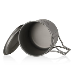 Lixada Titanium Cup Spork Camping Mug Picnic Utensils Heating Tableware Lightweight