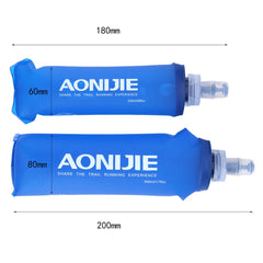 AONIJIE TPU Folding Water Bag Soft Drink Water Bottle Flask Free BPA For Outdoor Sport