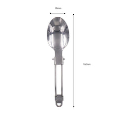 YOUGLE Outdoor Stainless Steel Folded Fork Spoon Knife Picnic Camping  Dinnerware