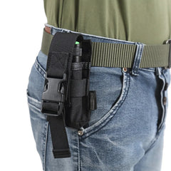 OneTigris Tactical MOLLE Flashlight Holster Belt Case Fight Light LED Torch Pouch