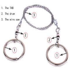 1 pc Emergency Survival Gear Steel Wire Saw Camping Hiking Climbing Outdoor goods