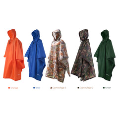 3 in 1 Raincoat Backpack Rain Cover Rain Coat Hood Cycling Rain Cover Poncho