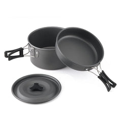 Camping 308 Pot Gas Stove Camping Cookware Outdoor Tableware Picnic Set Piezo