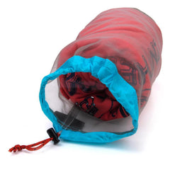 Portable Travel Camping Sports Ultralight Mesh Storage Bag Stuff Sack Drawstring Outdoor