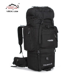 LOCALLION Large 85L outdoor bag climbing backpacks Hiking multifunctional