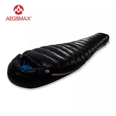 AEGISMAX 95% White Goose Down Mummy Camping Sleeping Bag Cold Winter Ultralight