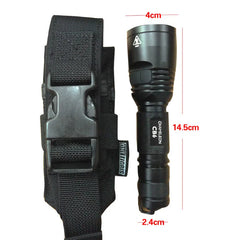 OneTigris Tactical MOLLE Flashlight Holster Belt Case Fight Light LED Torch Pouch