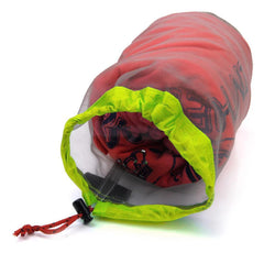 Portable Travel Camping Sports Ultralight Mesh Storage Bag Stuff Sack Drawstring Outdoor