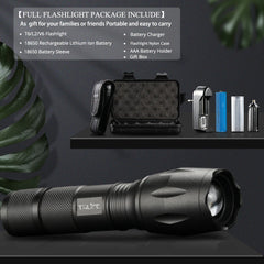 LED Flashlight Ultra Bright Torch T6/L2//V6 5 Lighting Modes lanterna Zoom Powerful