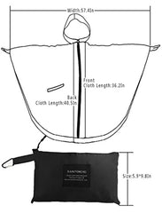 Nylon Adults Raincoat Women Men Waterproof Tent Cover Wear Outdoors Hiking Rain