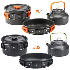 Picnic Camping Cookware Ultra-Light Portable Outdoor Water Kettle Pan Pot Travel