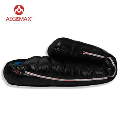 AEGISMAX 95% White Goose Down Mummy Camping Sleeping Bag Cold Winter Ultralight