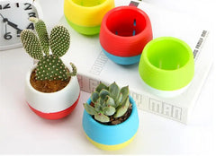 8/13pcs Flower Pots Square Round Planters Pot Trays Creative Plastic Small Pots Succulent
