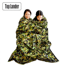 Camouflage Survival Emergency Sleeping Bag Thermal Keep Warm Waterproof Mylar