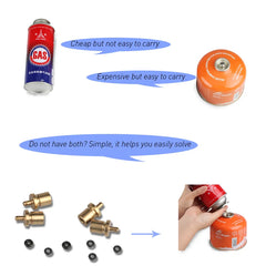 Gas Refill Adapter for Outdoor Camping Stove Gas Cylinder Gas Tank Gas Burner
