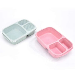 Japanese Lunch Boxs Leak-Proof 3 Grid With Lid Camping Picnic Portable Plastic Food