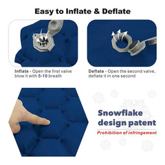 Hitorhike/Homful Inflatable Sleeping Pad Moisture-proof Camping Mat With Pillow air