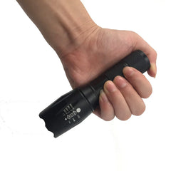 LED tactical flashlight torch 8000 Lumens XM-L2 U3 Zoomable self defense portable