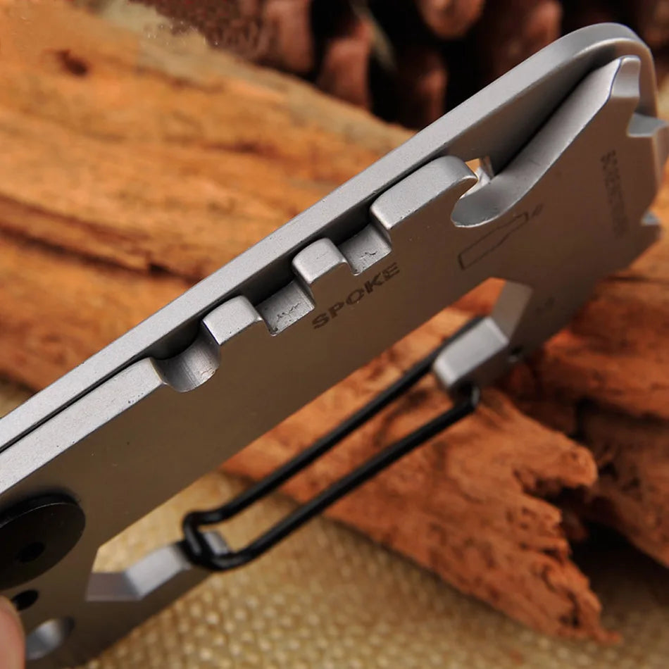 Portable EDC gadget multifunctional outdoor camping mountaineering key ring for survival