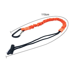 Outdoor Climbing Buckle Retractable Safety Nylon Elastic Rope Camping Single Carabiner